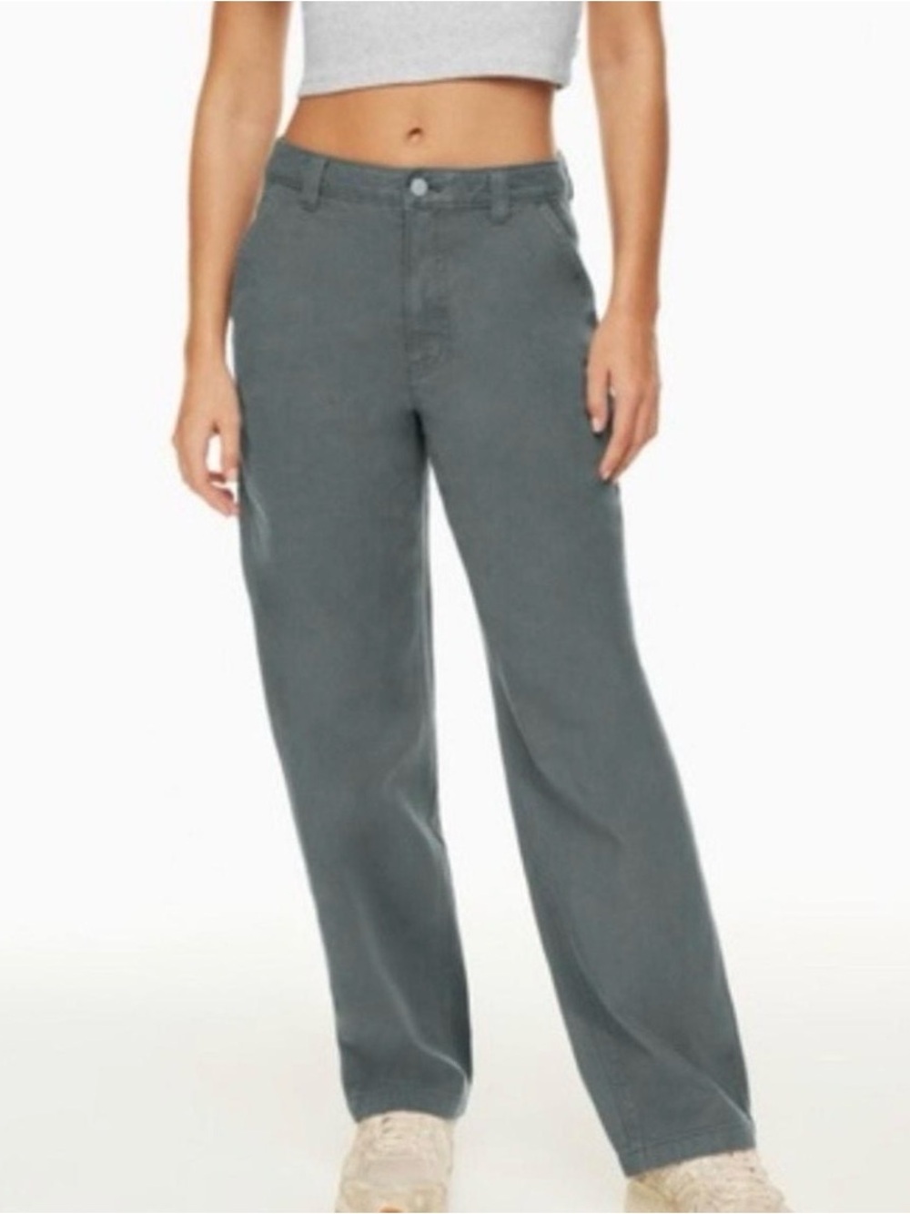 TNA by ARITZIA Greenwich Carpenter Twill Pant Size 2 Grey